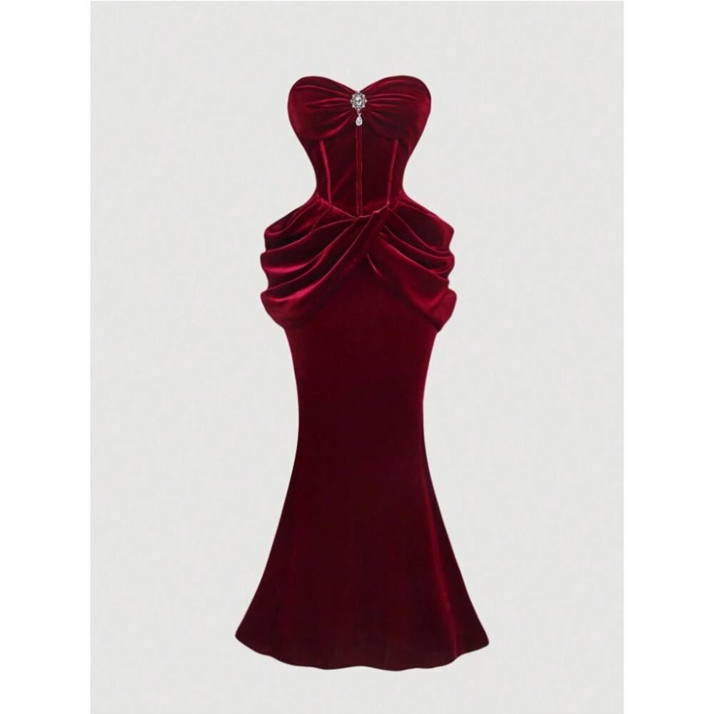 Elegant Velvet Dress